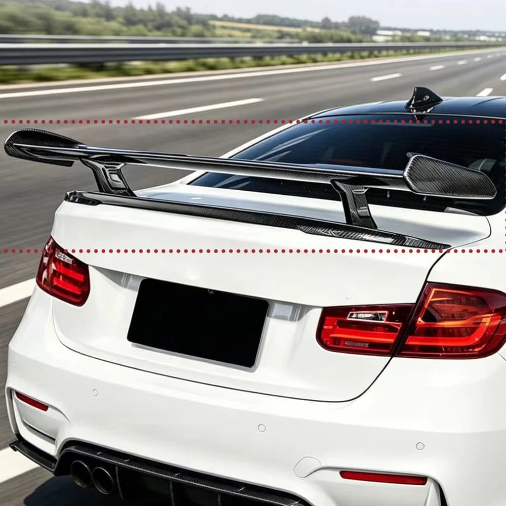 Suitable for BMW M2 M3 M4 M5 M6 BMW 1 2 3 4 5 6 7 series100% carbon fiber MP model rear spoiler smooth black body kit rear wing