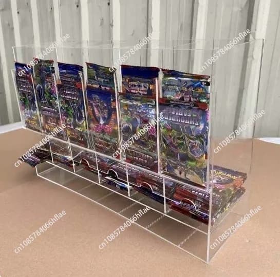 Acrylic 3-slot 6-slot Booster Pack Dispenser, Acrylic Booster Pack Card Display Stand,Hand Puppet Display Case.