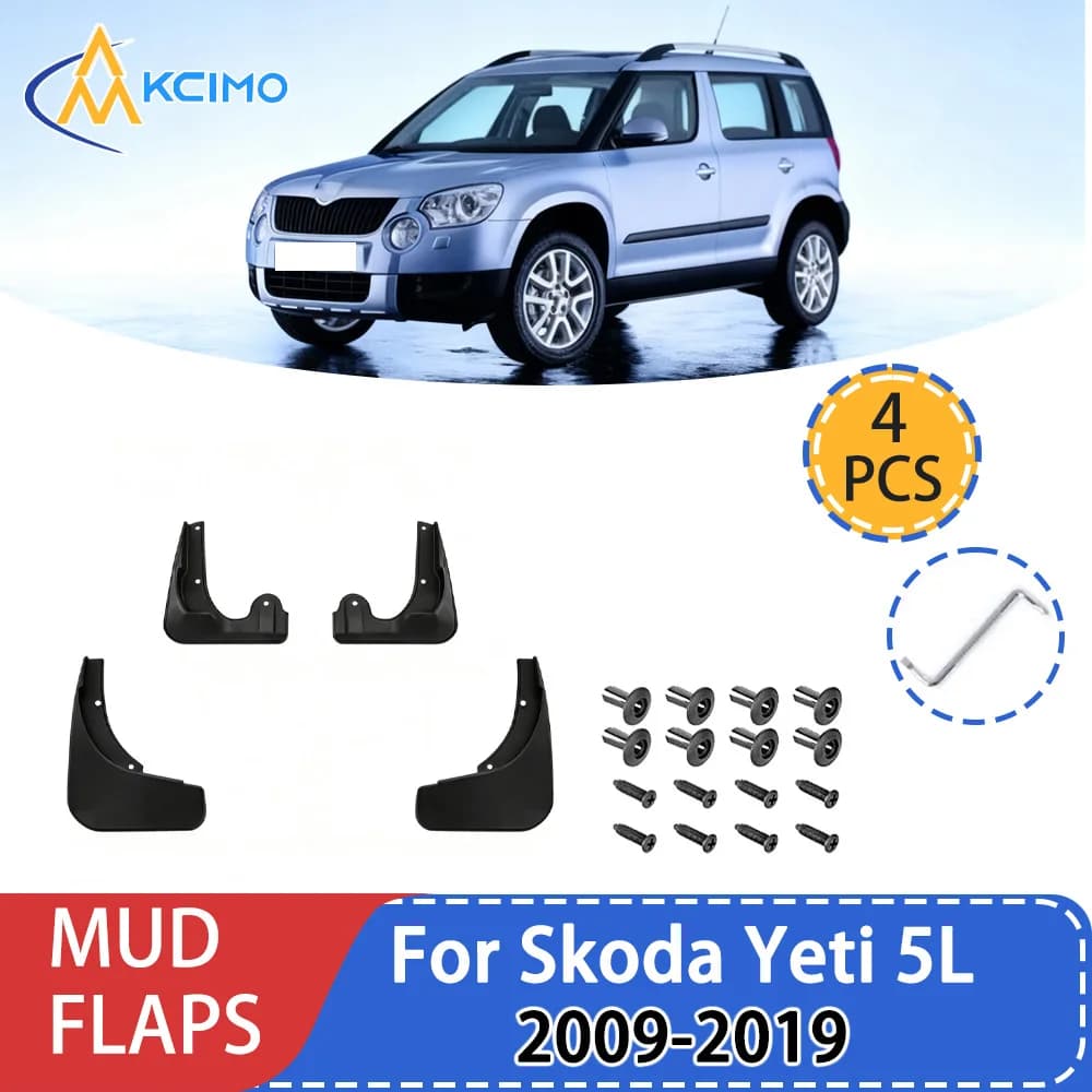 For Skoda Yeti 5L 2009-2019   Fender Mudguard Mud Flaps Guard Splash Flap Mudguards Car Accessories