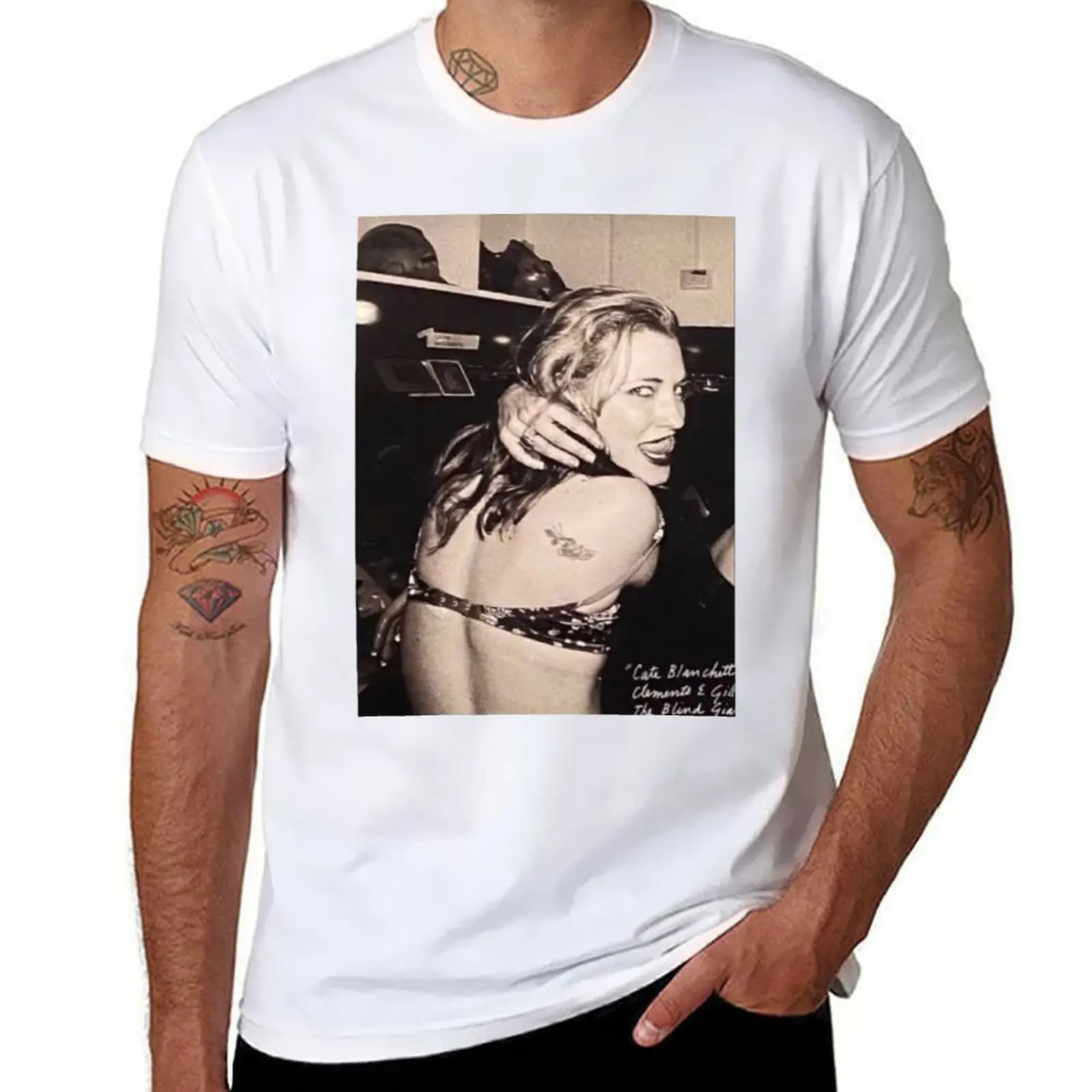 Cate Blanchett teenager 90s T-Shirt man tshirt t shirt man luxury T-Shirt