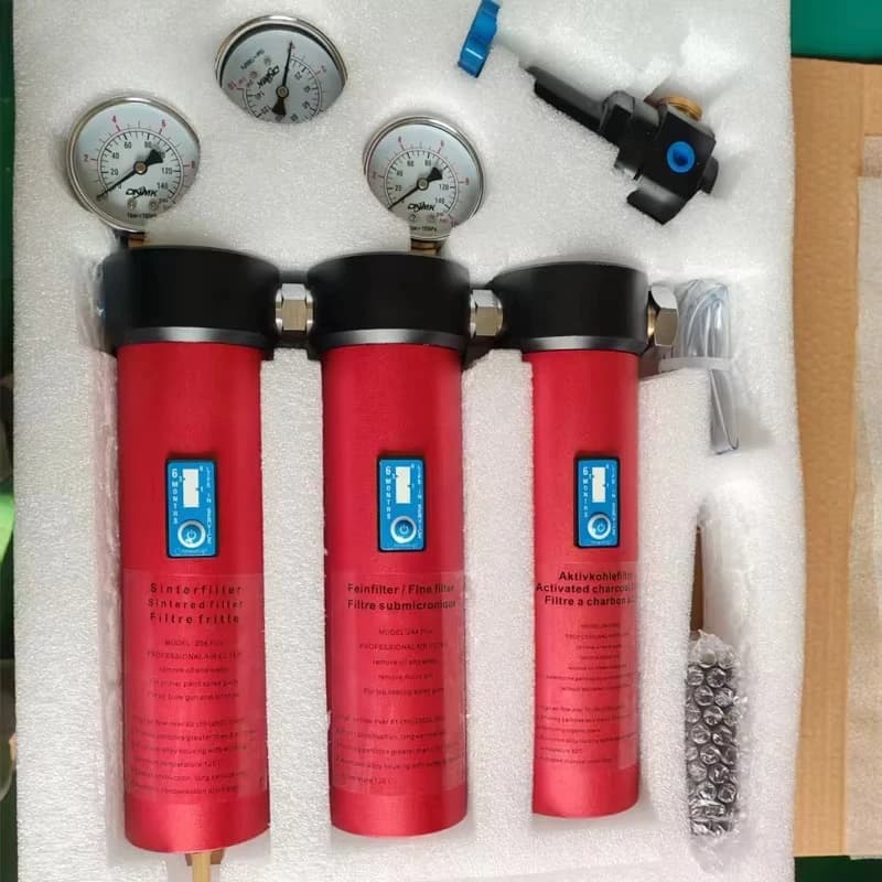 Car Paint Room Air Compressor Oil-Water Separator with Automatic Drainage Baking Room Filter Compressed Air System for Paint
