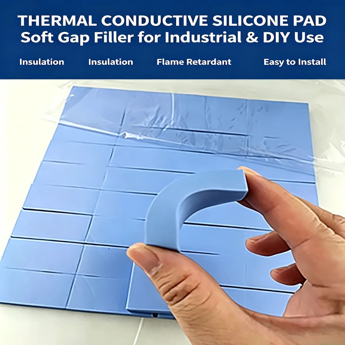 Self‑Adhesive Silicone Spacer Gasket Insulation Shock‑Absorbing Gap Filler Pad for Industrial Equipment Assembly DIY Machining