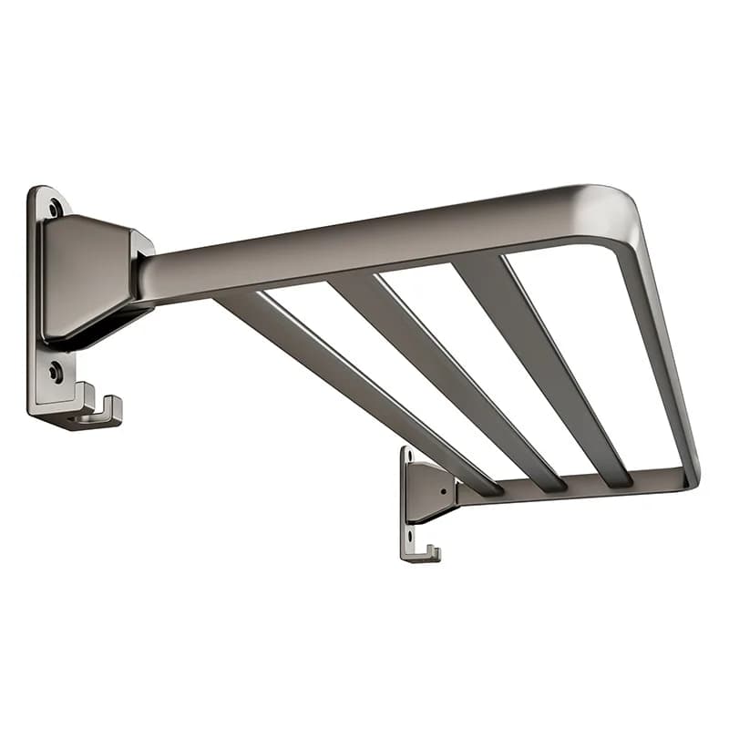Balcony drying clothes special shelf drying aluminum alloy non-punching wall hanging artifact foldable drying doll shoes