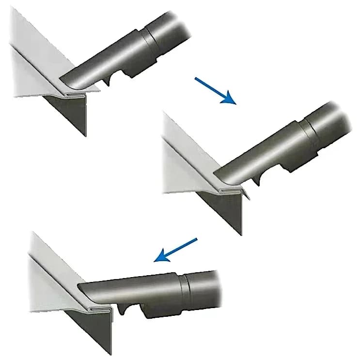 2025 hot sale TY82842 Pneumatic Duct Assembly Tools Knocks Down Straight Run Duct and Radius Fittings 4200 BPM | 1.2 mm Pittsbur