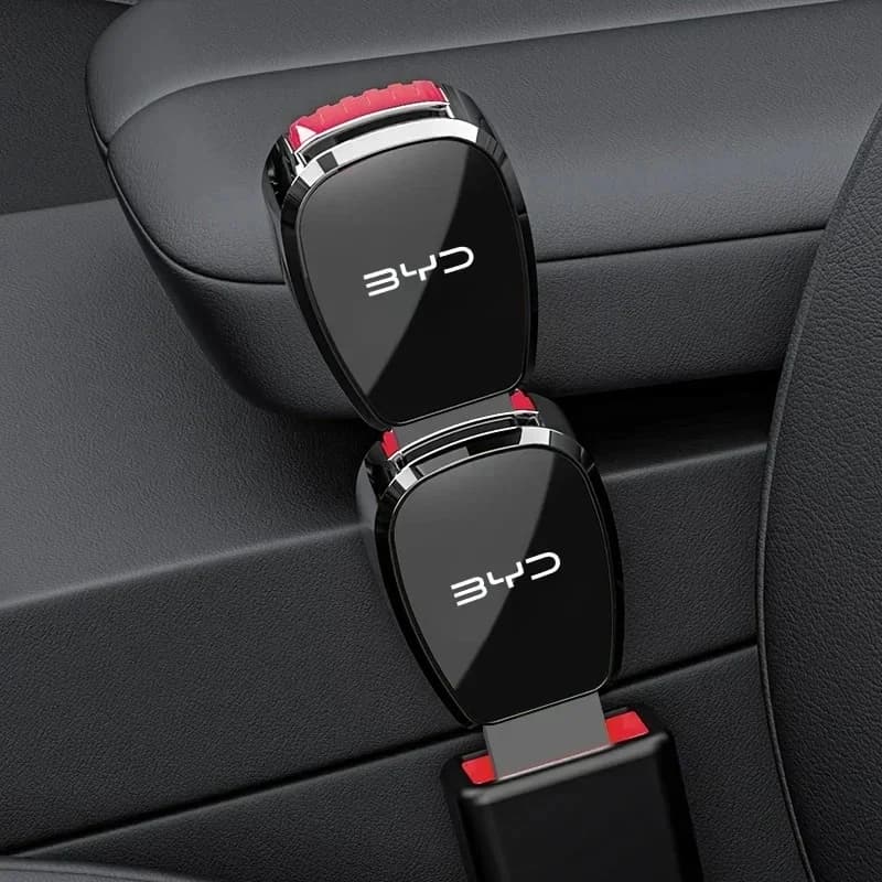 Safety Seatbelt Buckle Insert Plug For BYD Atto 3 Seal Dolphin Han Tang Song Yuan Car Seat Belt Extension Interior Mod Parts