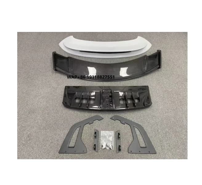 New GT3 Spoiler with Tail Wing Dry Carbon Fiber Material for 992 992 GT3 Style Rear Wing Fit for 992 Car Autoparts Roof Spoiler