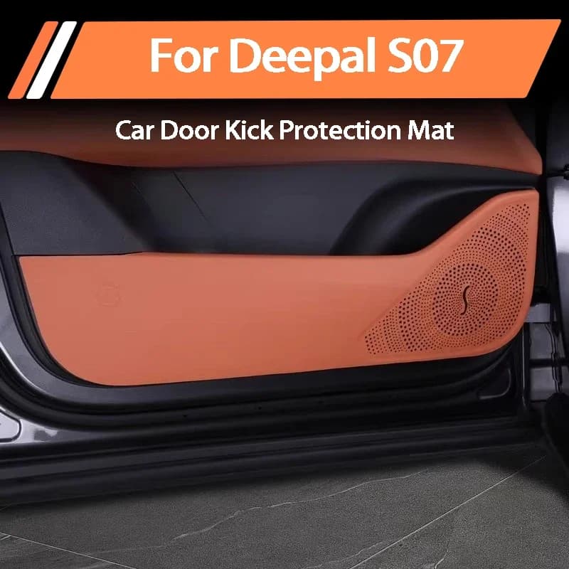 For Changan Deepal S7 S07 2026 Nappa Leather Door Anti Kick Pad Wear Resistant Scratch Proof Interior Modification Parts