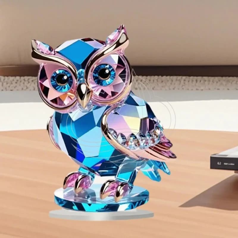 Owl Ornament Boho Owl Decoration for Bird Lovers Men Women Animal Gift Accents