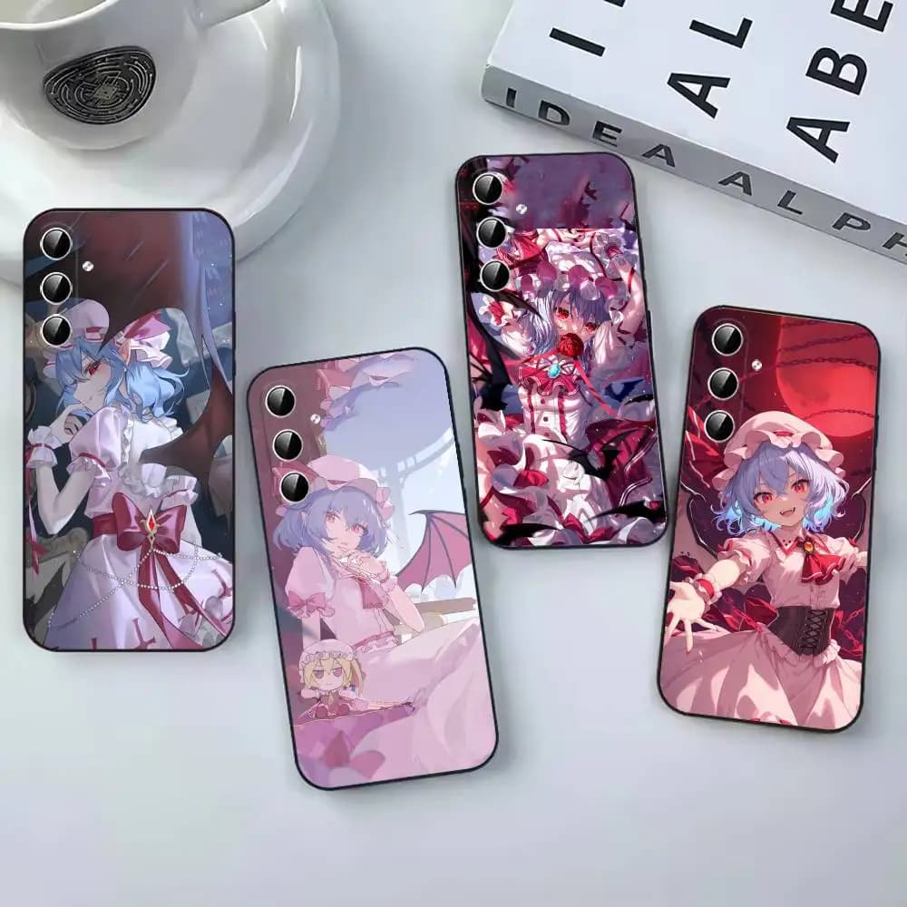 Project Remilia S-Scarlet Touhou Cell  Phone Case For Samsung Galaxy A 73,72,51,53,52,71,22,J7,8,9 Black fashion  coque Cover