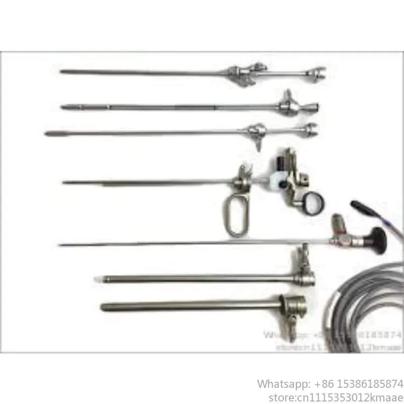 Urology Stone Punch Lithotrite Forceps with Visual Obturator, Storz-Type Sheath for Lithotripsy