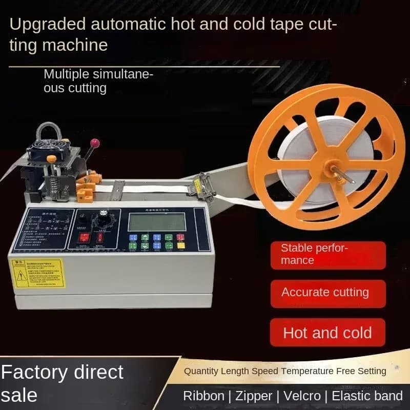 Fully automatic belt cutting machine automatic hot and cold Cloth belt Non-woven cloth ear tape webbing safety goggles elastic
