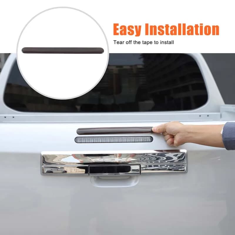 For Mitsubishi Triton L200 2019-2025 ABS Blackened  Car Tailgate Brake Light Decoration Cover Car Accessories