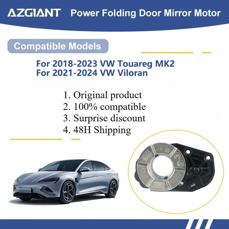 AZGIANT For 2018-2023 VW Touareg MK2 / 2021-2024 VW Viloran Car Power Folding Unit Mirror Actuator Motor  car accessories