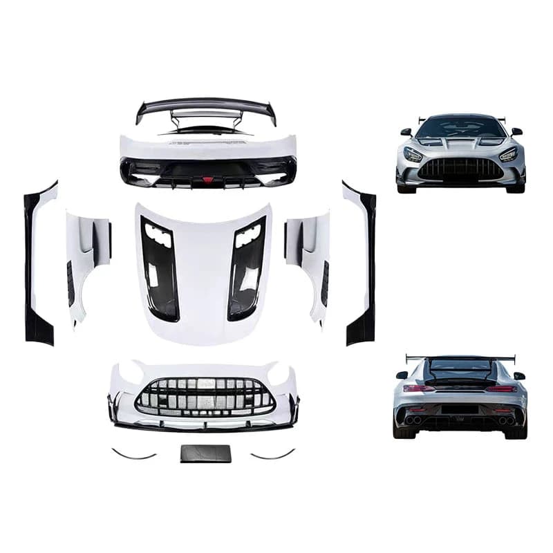 High Quality BS Style Half Carbon Fiber Body Kit Bumper Fender Flare Hood Exterior Upgrade Parts Fit For GT GTS Facelift Modific