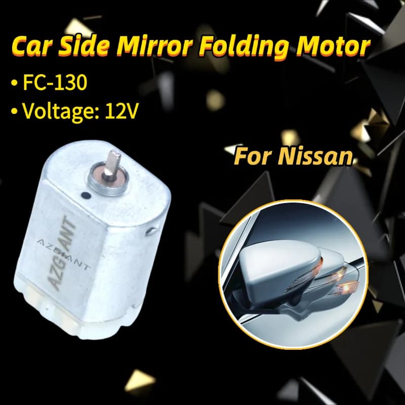AZGIANT Auto Fold Side Mirror Motor High Speed Folding Mirror Motor for 2020-2024 Nissan Note MK3 Car Accessory