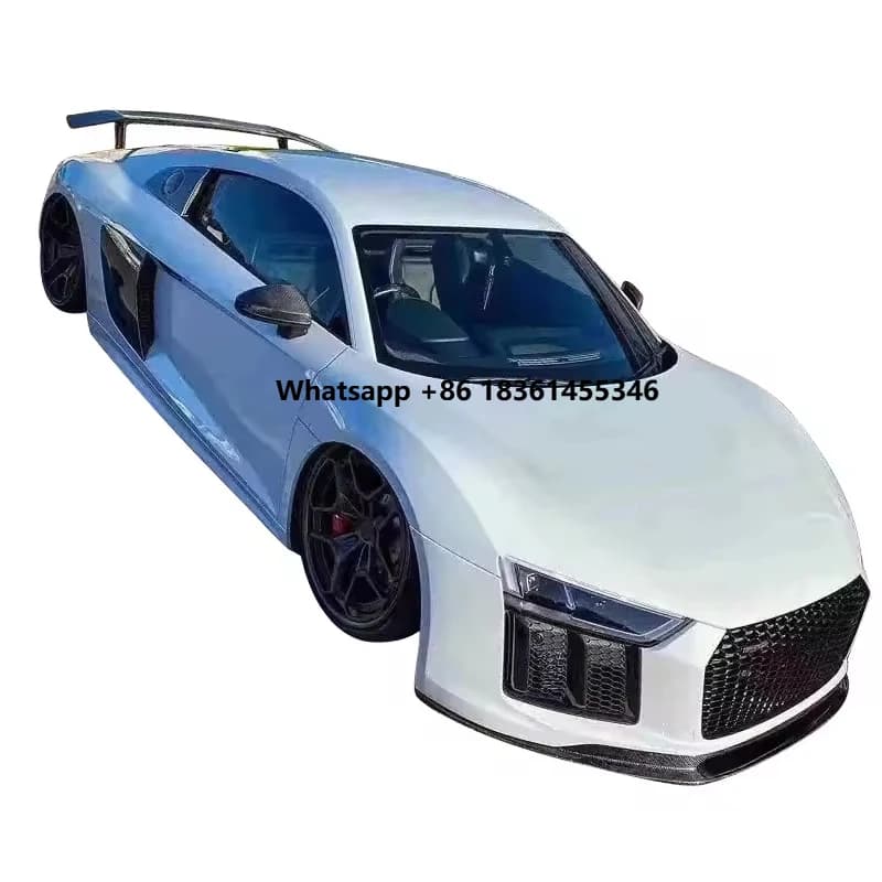 For  R8 Gen Kit Ture Factory Fitment R8 V10 Facelift Carbon Fiber Front Lip