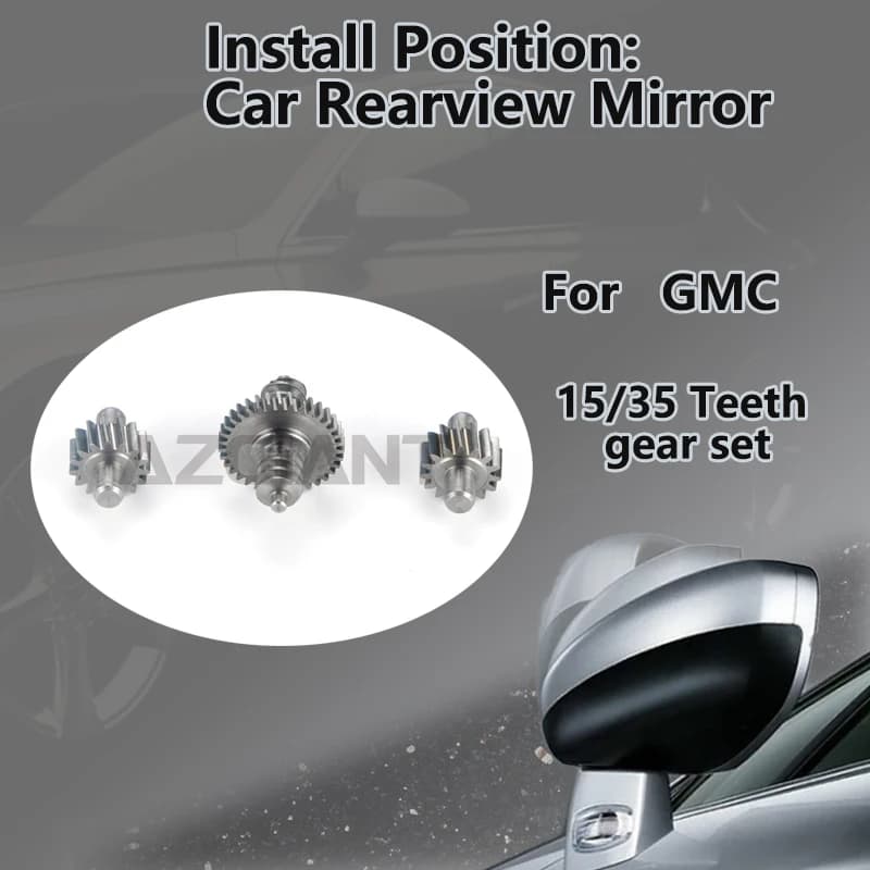 For GMC Yukon XL 1500 2500 Sierra 2003-2006/Sierra 1500 Classic 2007 Car 15/35T gear set of Exterior Folding Mirror R L Motor