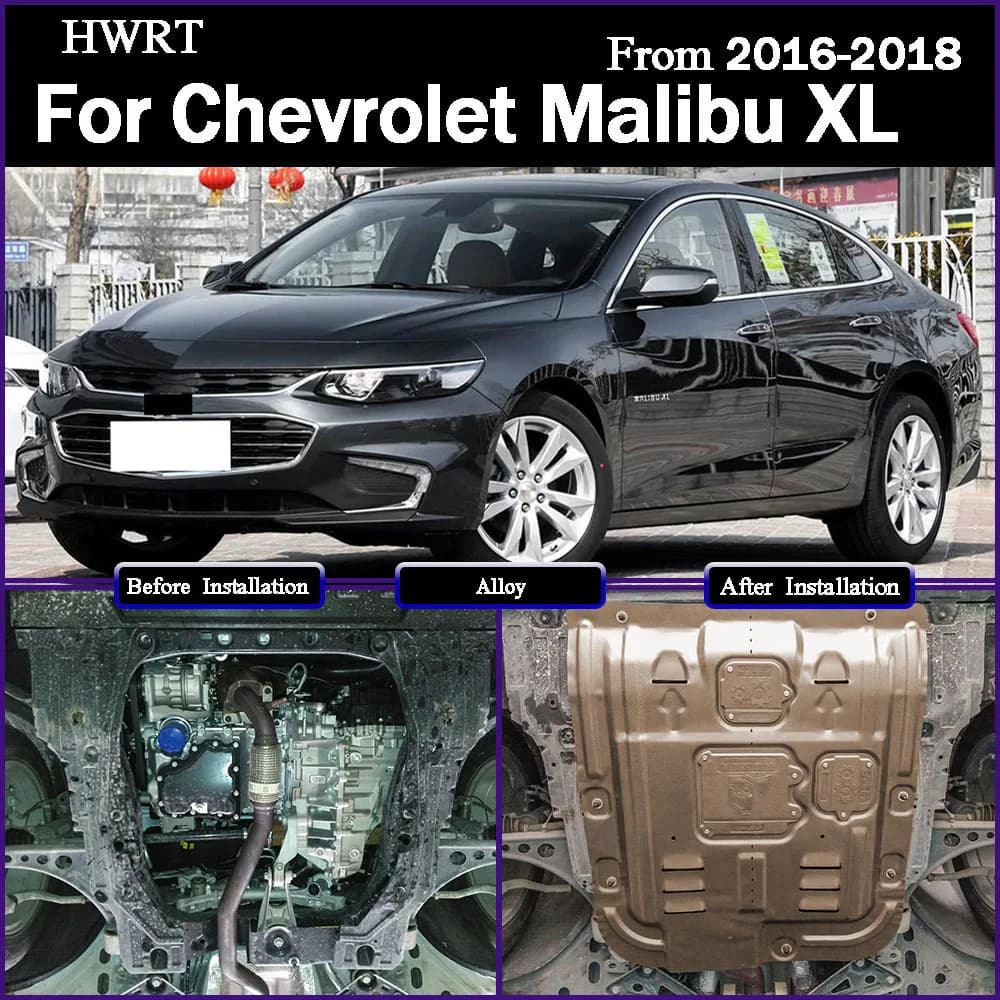 Under Engine Guard Splash Shield Mud Fender Cover Plate Fender Mudguard Protector For Chevrolet Malibu‌ XL 2016-2018 2.5L