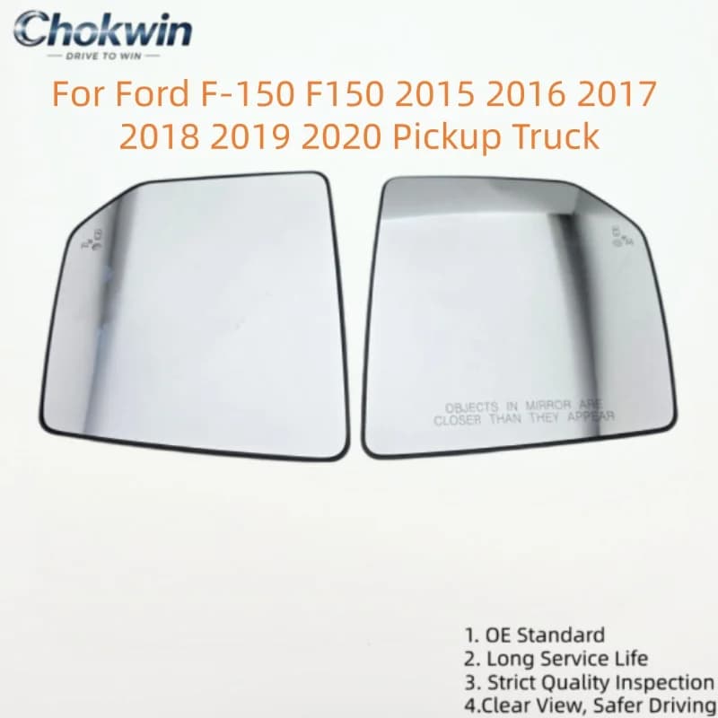 For Ford F-150 F150 2015 2016 2017 2018 2019 2020 Pickup Truck Side Mirror Glass Heated With BSM Blind Spot Warning Left /Right