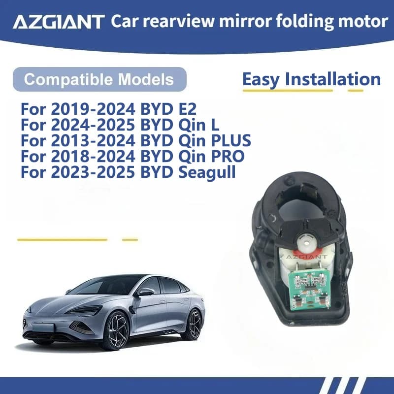 AZGIANT For BYD E2/Qin L/Qin PLUS/Qin PRO/Seagull Car Wing Mirror Authentic Folding Motor Power Assembly accessoires voiture