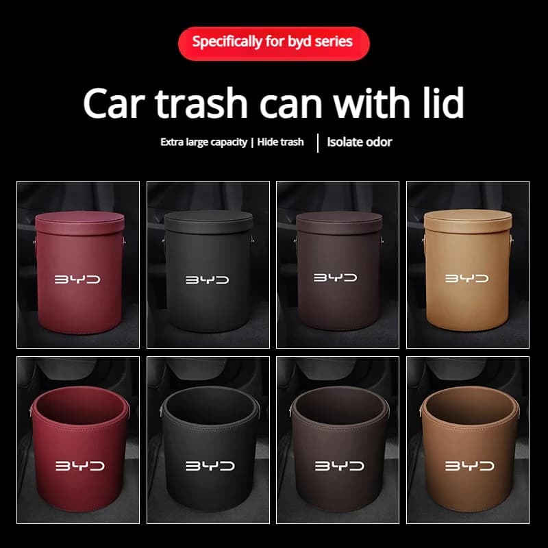 for Byd car trash can bag, Song Pro, Qin MAX, Tang plus, Han Yuan umbrella storage box, car interior decoration items