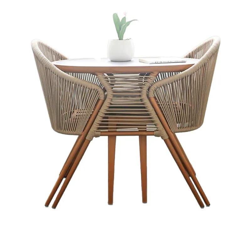 and chair combination outdoor casual coffee table rattan chair aluminum rattan woven chair small table and chair