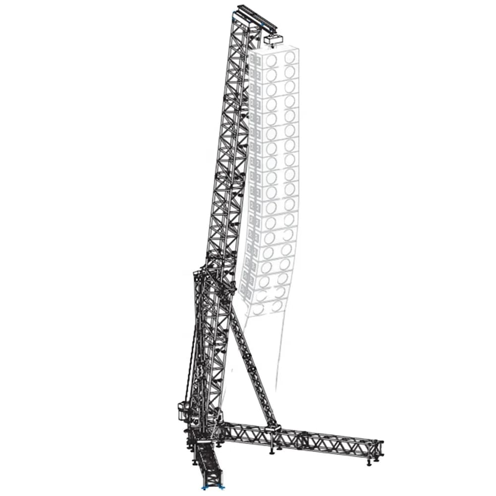 Sale SPT Truss Tower Heavy  Classic Design Aluminum Alloy Speaker Stand Line Array Truss 300kg-1400kg Load Capacity 6-13m