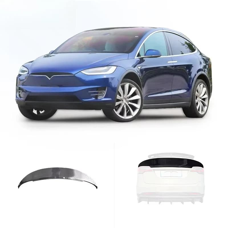 Suitable for  Model X Body Kit Upgrade Carbon Fiber Rear Spoiler Rear Wing Tail Trunk Wing Car Modification Accessories