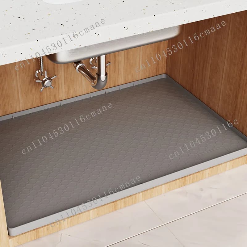 Suitable for waterproof sink undermat 34x22 cabinet liner protective mat silicone drain kitchen dish tray
