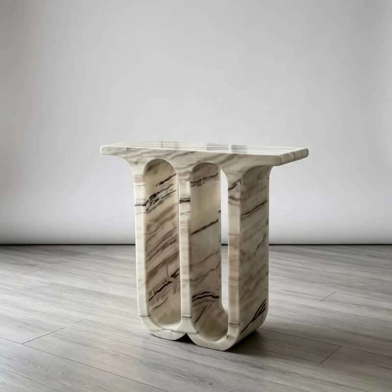 Modern style entrance marble table living room furniture corridor rectangular entrance table