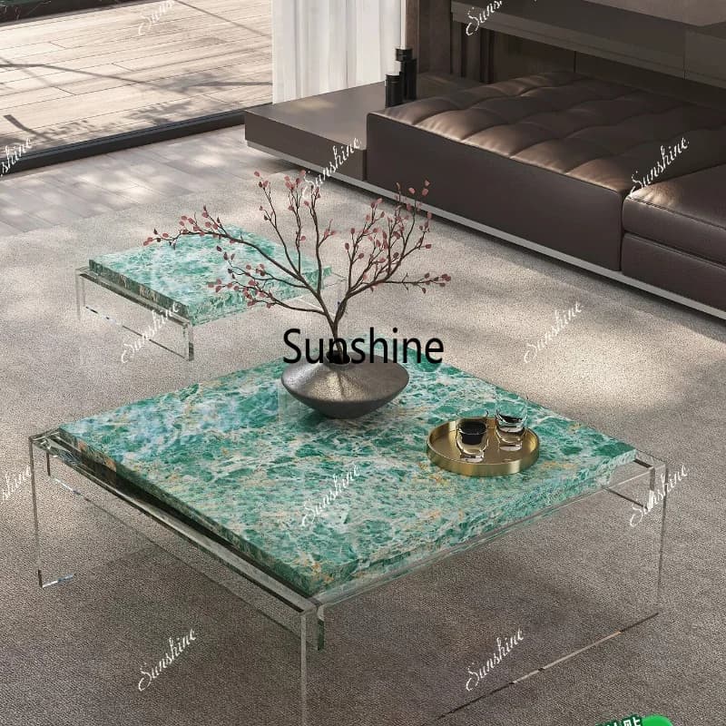 Coffee table living room home, Italian minimalist light luxury high-end design, creative
