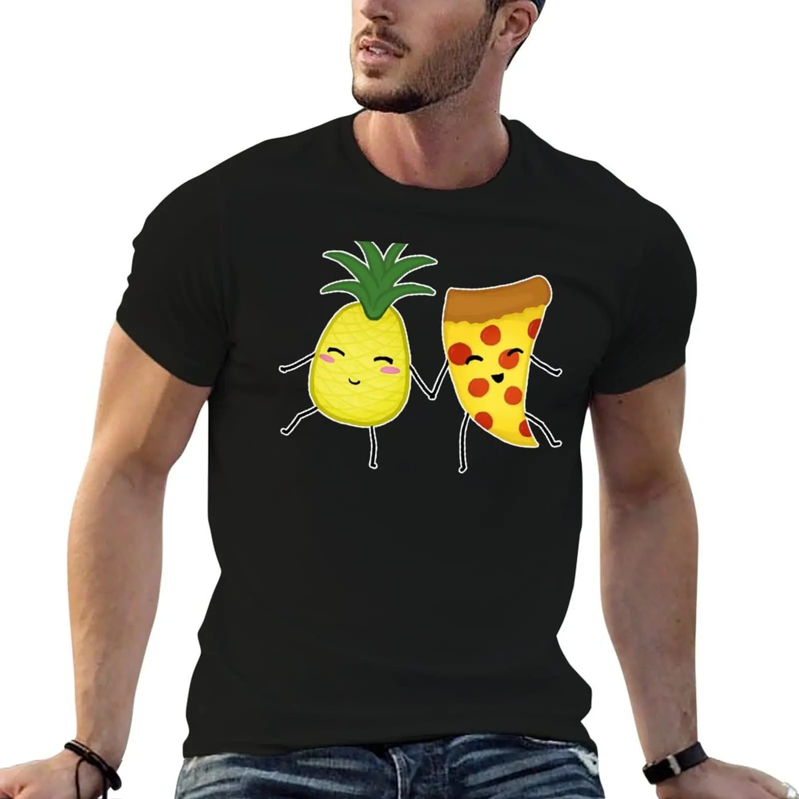 Pineapple + Pizza T-Shirt fashion shirts cute tops tshirts for men