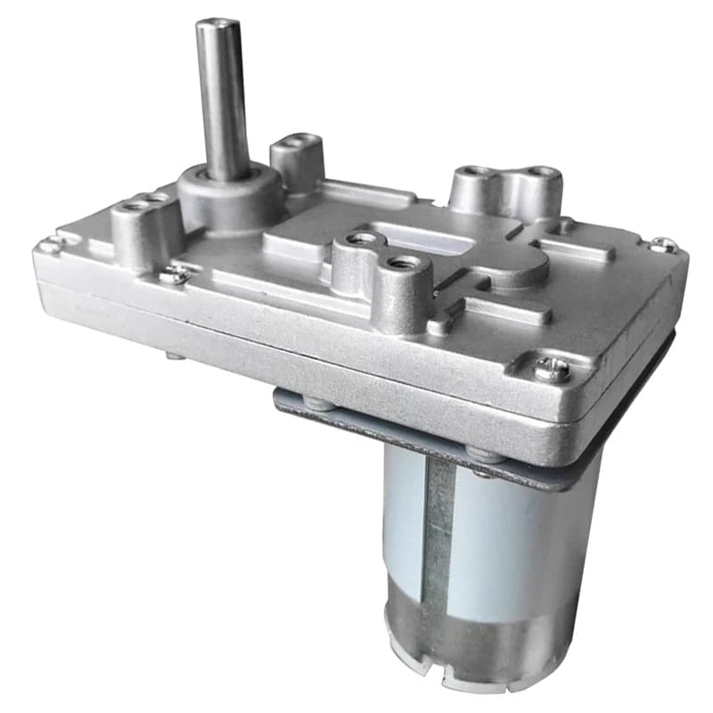 7-Type 555 Metal Gear Geared Motors DC 12V 24V 45-200RPM Reciprocating Mechanism Motor 7-shaped High Torque Worm Gear Box Motor