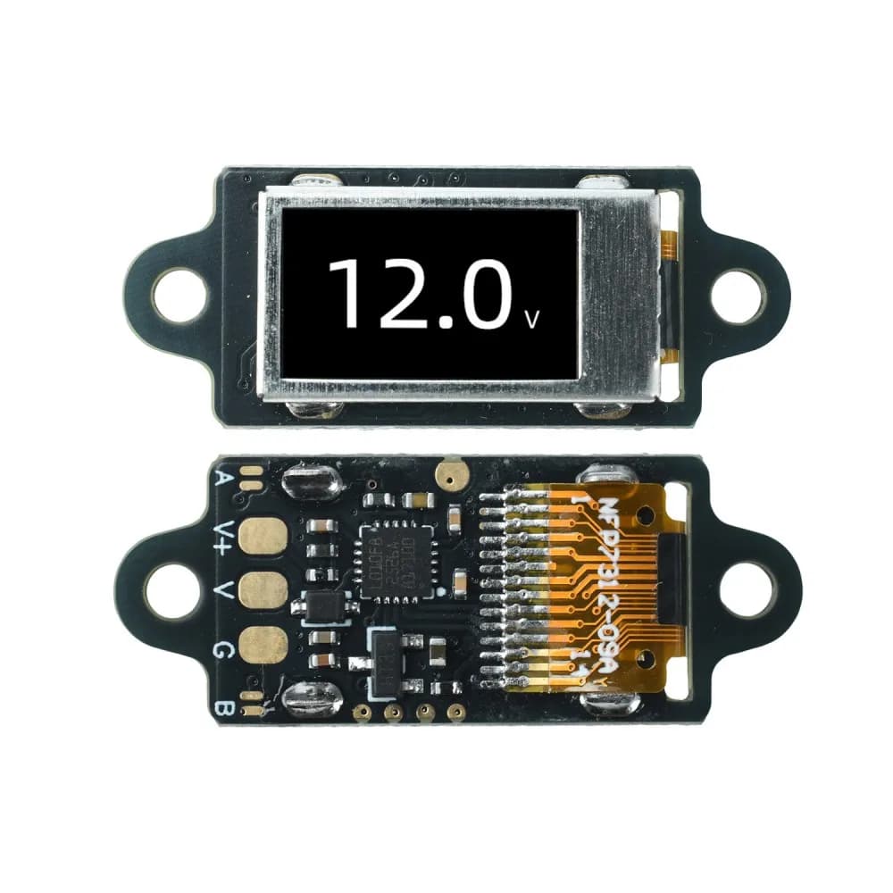 Voltage Tester Module 0.5inch OLED Digital Voltmeter DC 0-30V Real-time DC Voltage Display for Electronic DIY Power Monitoring