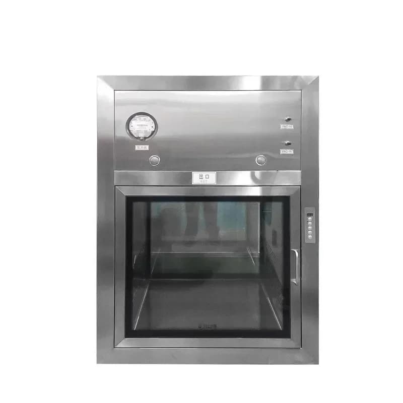 SUS304 Electromagnetic Interlock Dynamic Pass Through Box Airflow Clean Room Pass Box