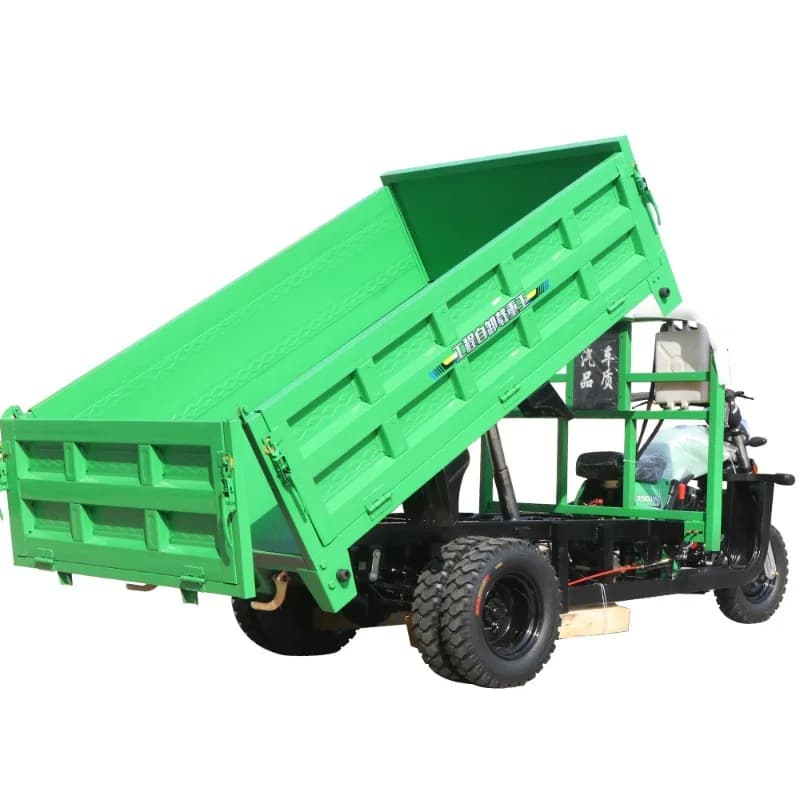 Three-wheeled motorcycle five-wheeled dump truck