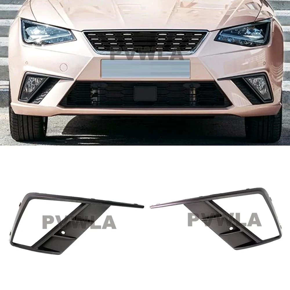 For Seat Ibiza 2018 2019 2020 2021 Front Bumper Fog Lamp Light Grille Cover