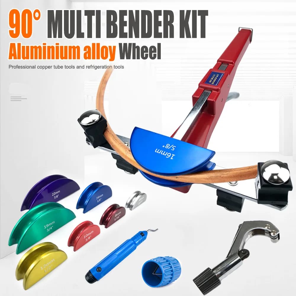 Combination Pipe Bender 6-22mm Color Disc Manual Effort-Saving Copper Pipe Bender CT-999F-C