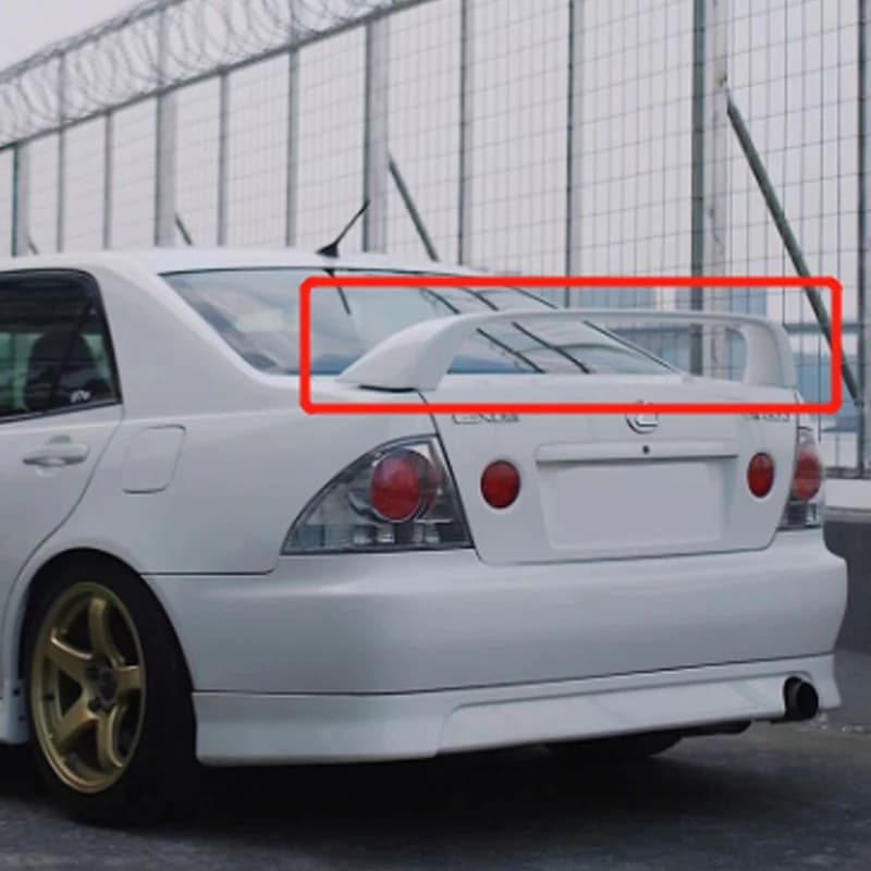 For 1998 1999 2000 2001 2004 Lexus IS200 Altezza Gloss Black FRP Real Carbon Fiber Highquality Rear Spoiler Trunk Lid GT Style