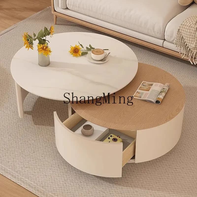 ZYY living room household small apartment rock slab tea table modern simple light luxury high-end tea table