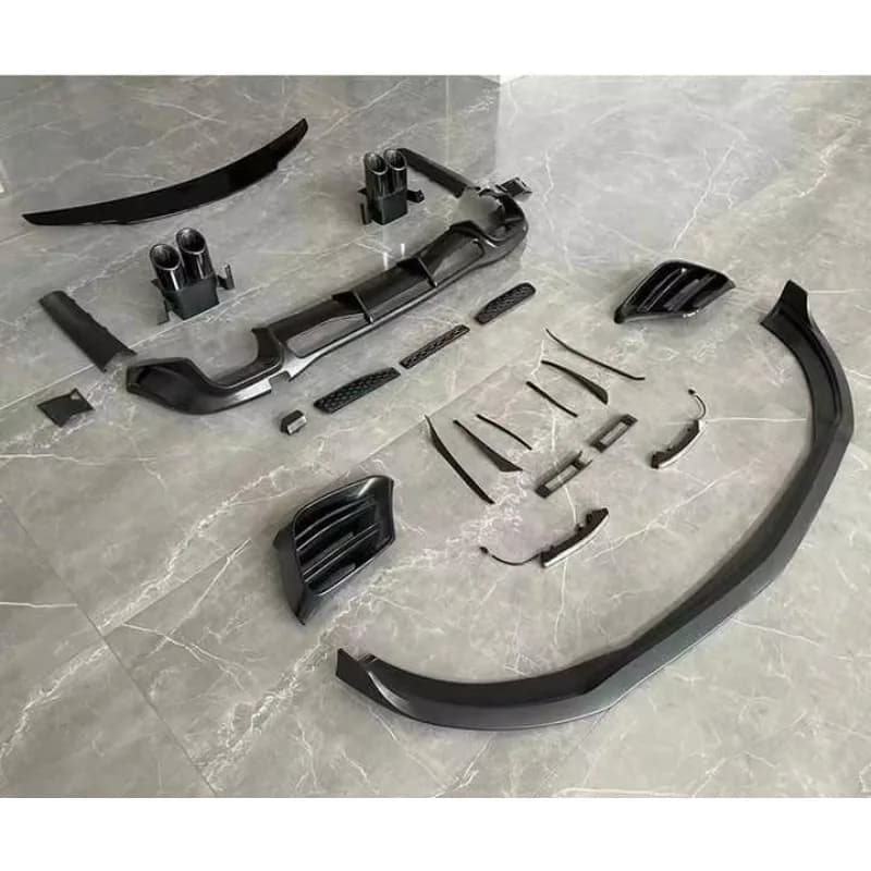 For The  S-Class Front and Rear Lip W223 Upgraded Babos Model Front Rear Lip Tail Throat Small Surround Kit Bodykit