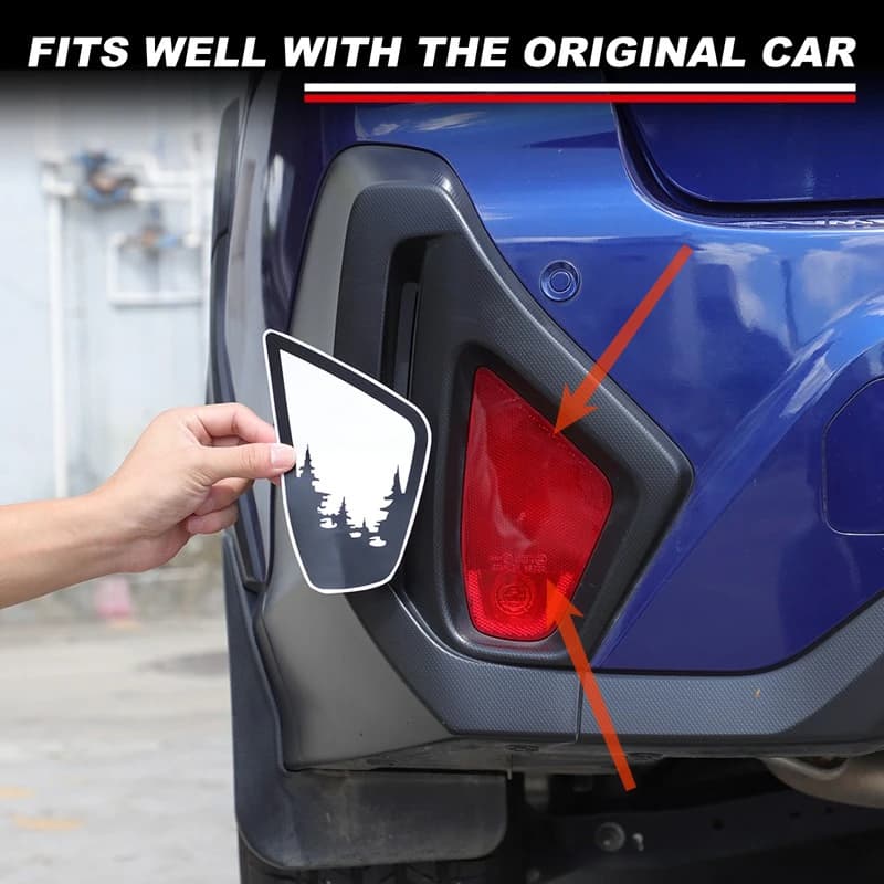 For Subaru Leopard 2024 2025 Rear fog lights sticker Decoration  Easy Sticker car Exterior Accessories