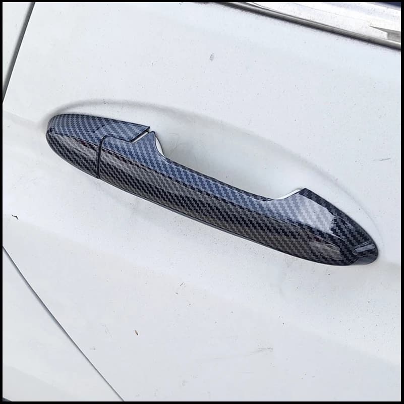 Car Styling For Honda Jazz Fit 2014-2018 Door Handle Bowl Cup Cap Cover Sticker Trim Decorative Frame Auto Parts Accessories