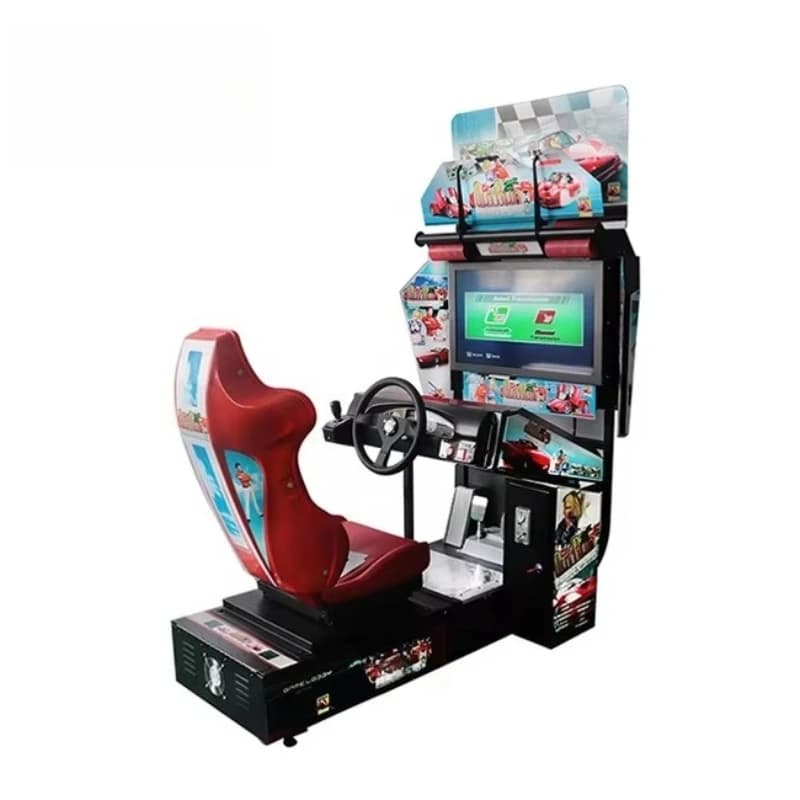 Coin operated supercar arcade game console 3D driving emulator 32 inch arcade racing video game console