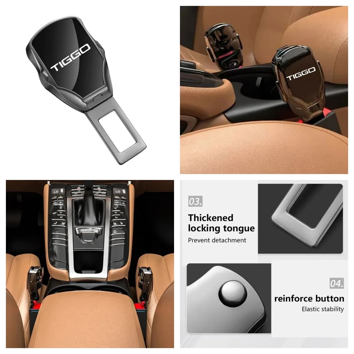 Car Seat Belt Buckle Clip Extender Plug For Chery Tiggo7 Tiggo8 Pro Omoda C5 Jaecoo J7 J8 Jetour X70 X90 Interior Safety Accesso