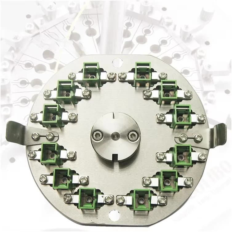 SC APC 12 Cores Connector Jig Ferrule Connector Ferrule Fiber Optic Central Pressure Polishing Fixture