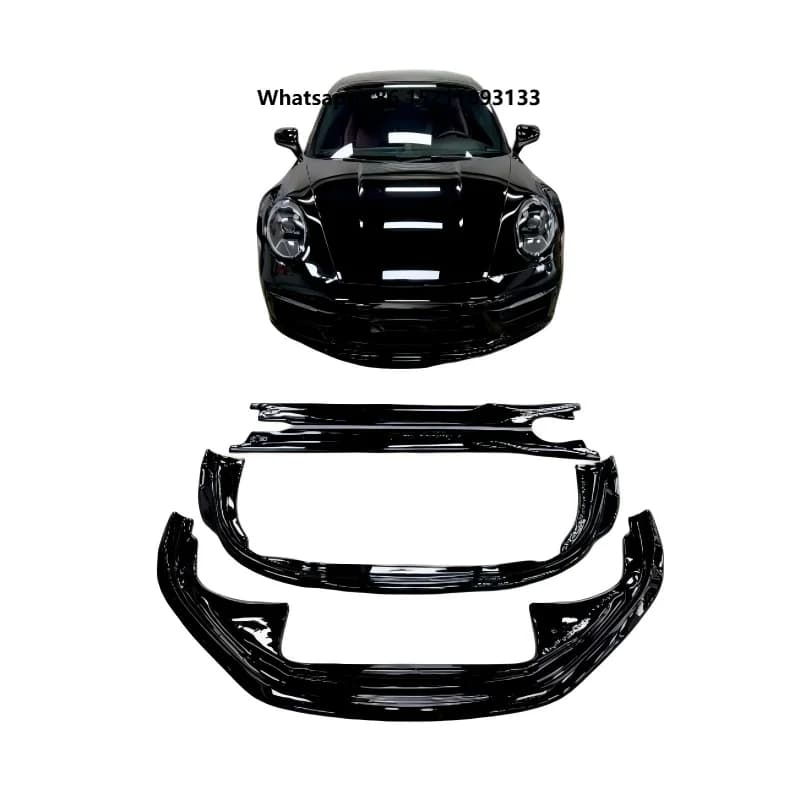 High Quality Suitable for 911 992.1 Modified Maxton Design Gloss Black Small Body Kits for Cars