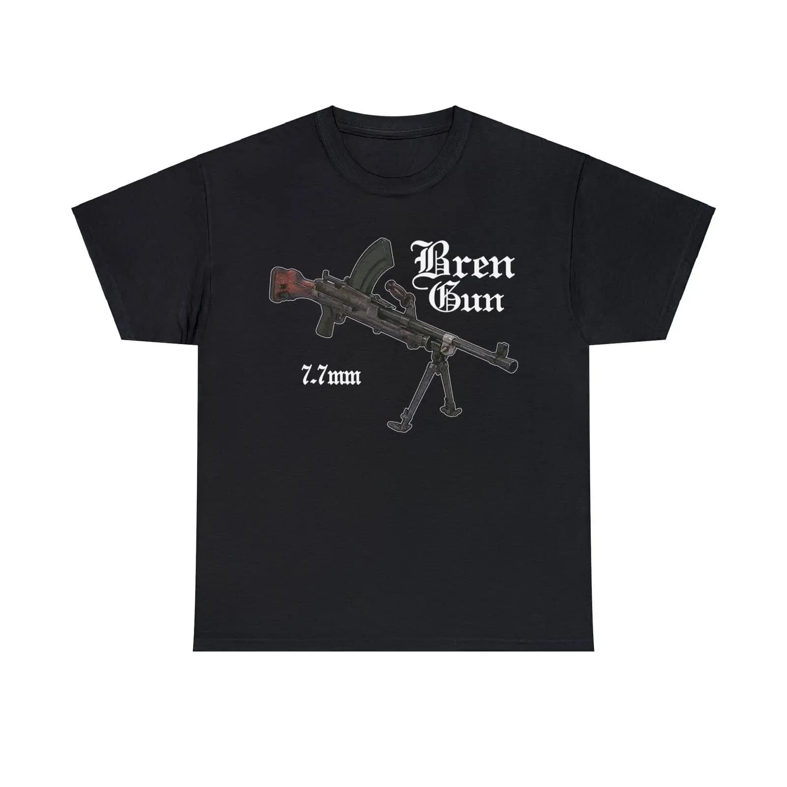 British Army Bren Light Machine Gun T-Shirt 100% Cotton O-Neck Short Sleeve Summer Casual Mens T-shirt Size S-3XL