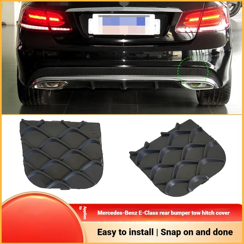 For Mercedes Benz E-Class Double Door Rear Trailer Cover W207 Rear Bumper Tow Hook Cover 2078850124