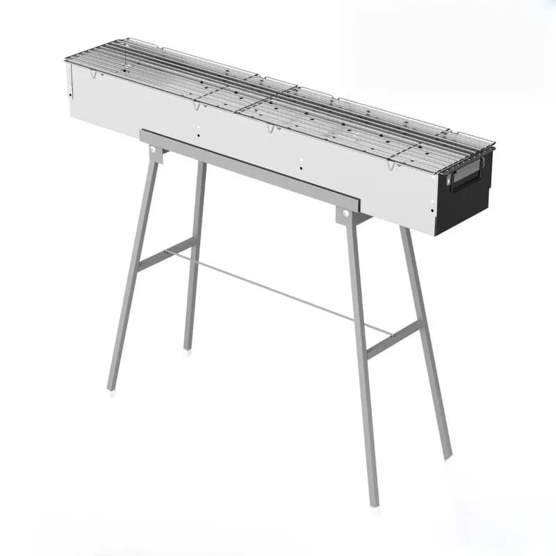 Commercial outdoor charcoal grill skewer grill large thickened